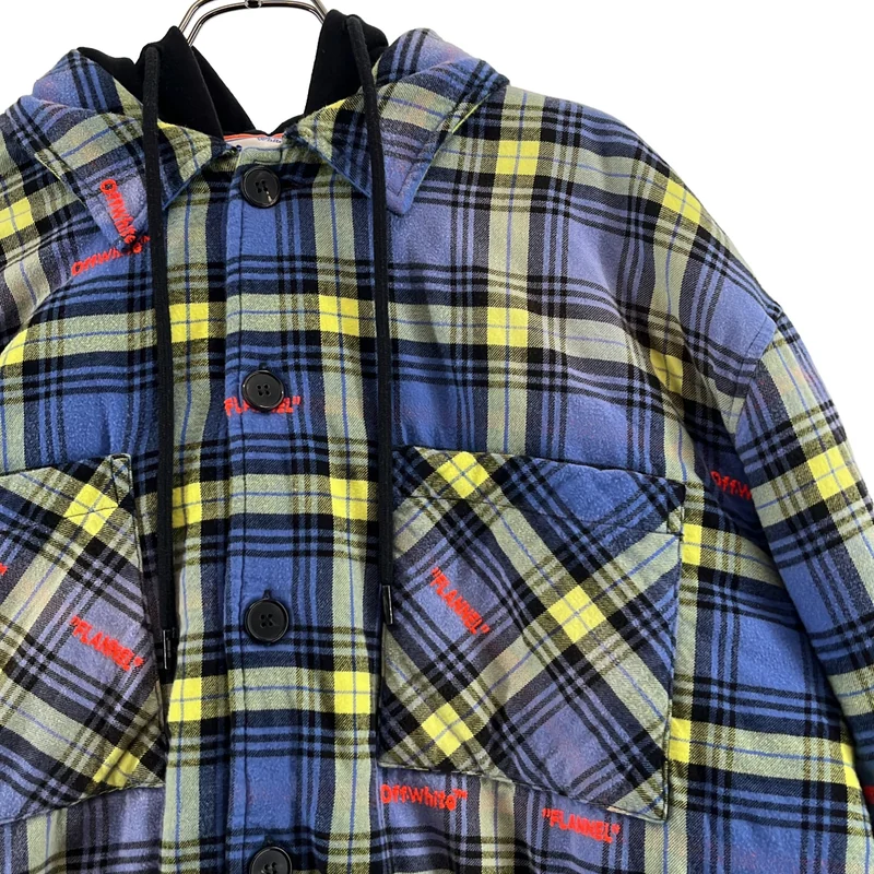 Off-White / オフホワイト | Plaid Jacket 裏地キルティング チェックシャツジャケット | M | メンズ