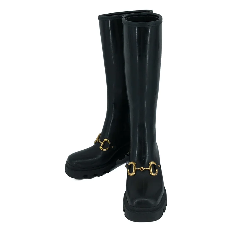 GUCCI / グッチ | ホースビット レインブーツ 659707 | 39 | レディース