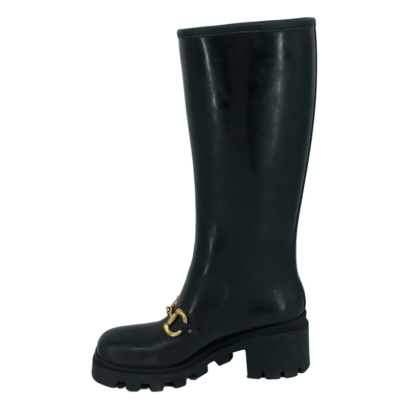 GUCCI / グッチ | ホースビット レインブーツ 659707 | 39 | レディース