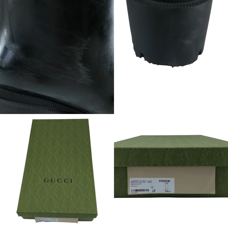 GUCCI / グッチ | ホースビット レインブーツ 659707 | 39 | レディース