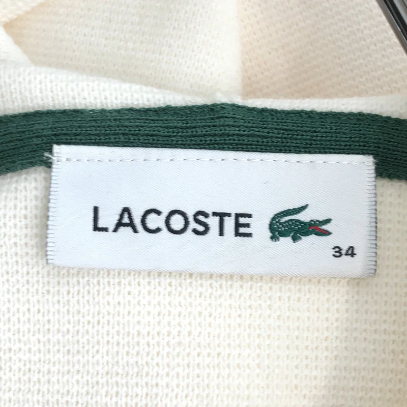 LACOSTE / ラコステ | ミラノリブニット ボーダーフーディー | 34 | レディース