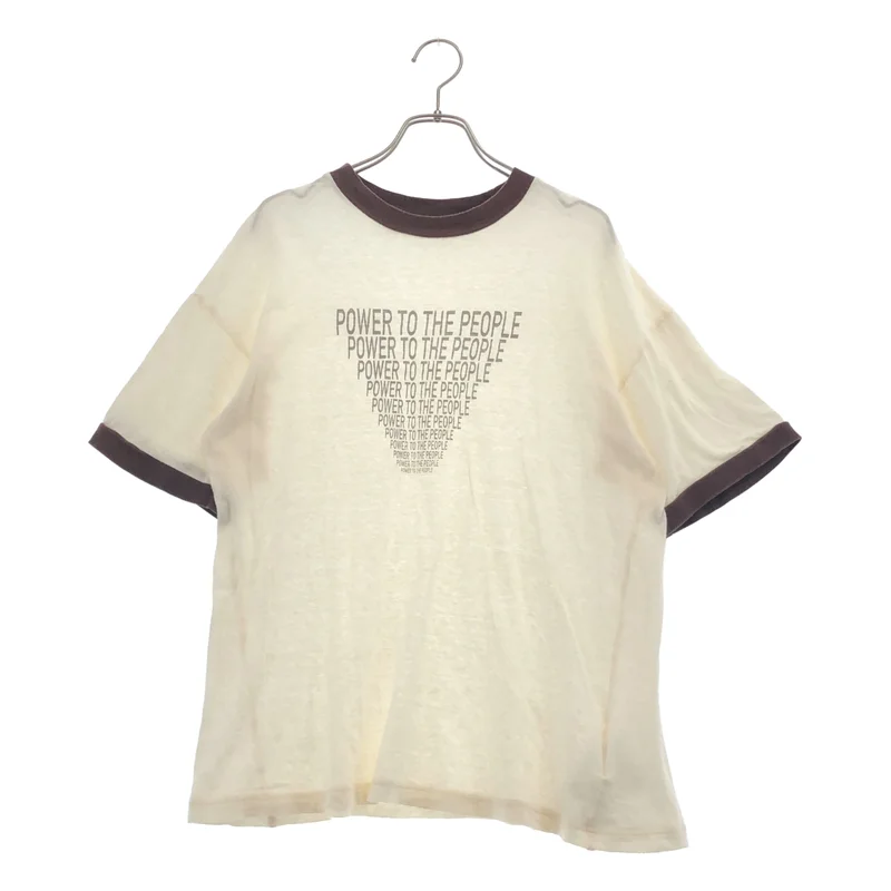 INSCRIRE / アンスクリア | グラフィックプリント リンガー Tシャツ | M | レディース