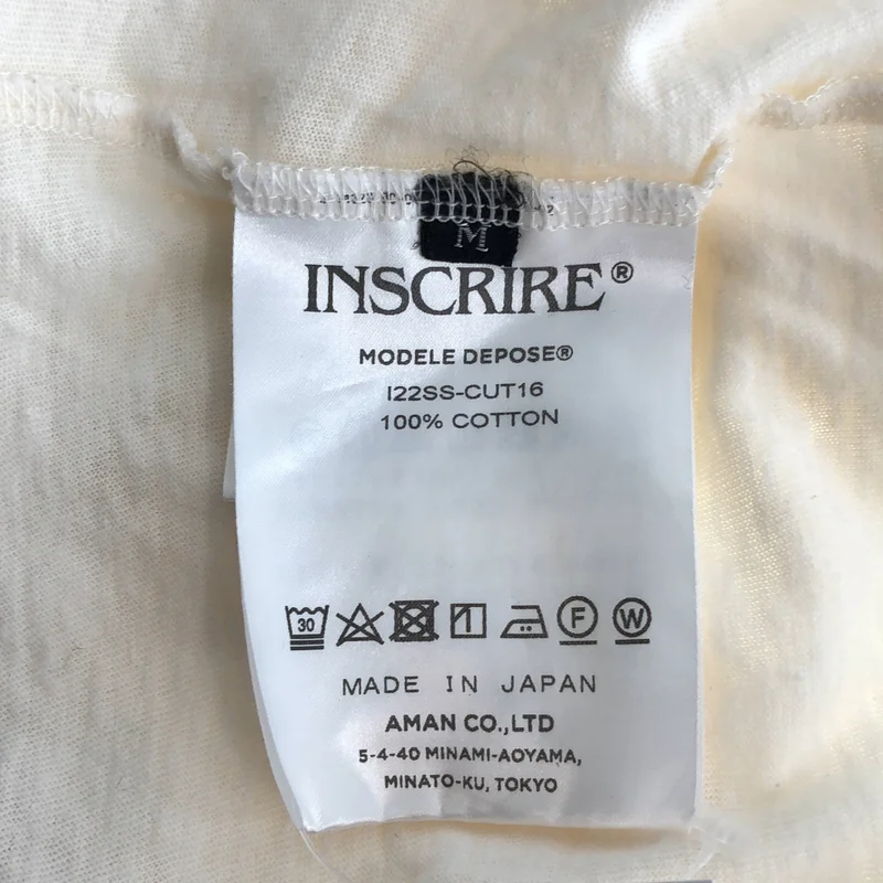 INSCRIRE / アンスクリア | グラフィックプリント リンガー Tシャツ | M | レディース