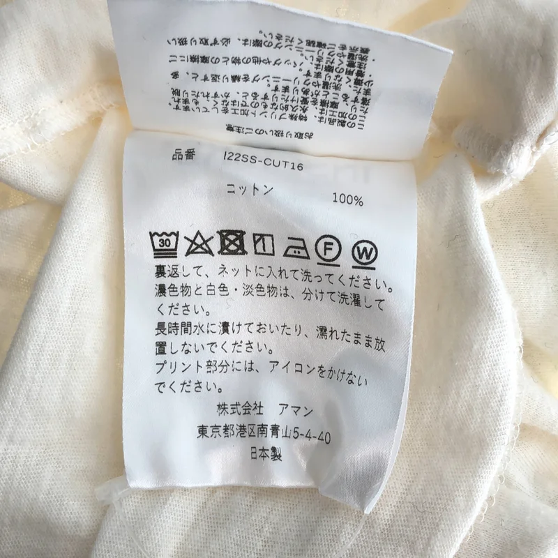 INSCRIRE / アンスクリア | グラフィックプリント リンガー Tシャツ | M | レディース