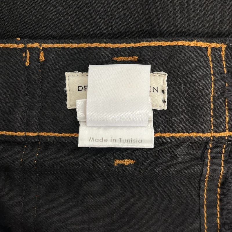 DRIES VAN NOTEN / ドリスヴァンノッテン | ロゴボタン スリット デニム スカート | 38 | レディース