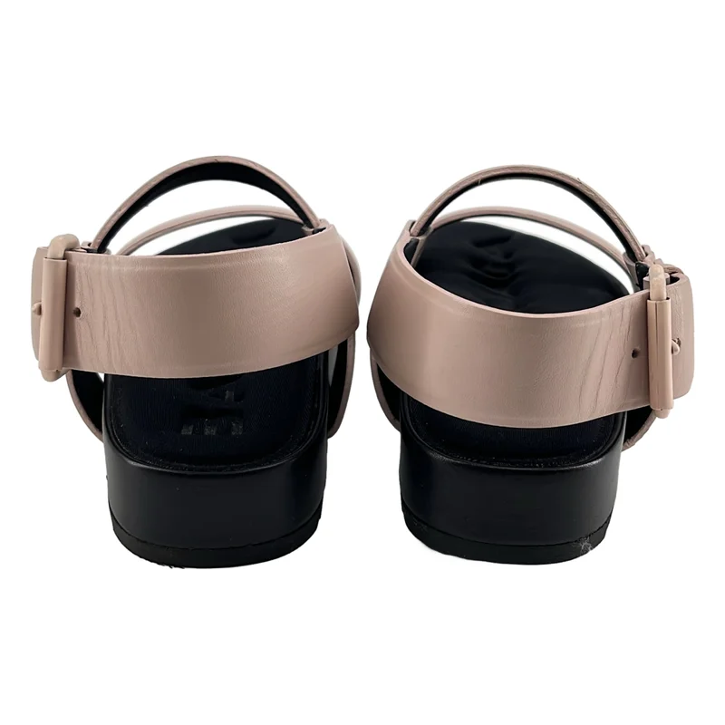 BALENCIAGA / バレンシアガ | レザー ストラップサンダル | 35 | レディース