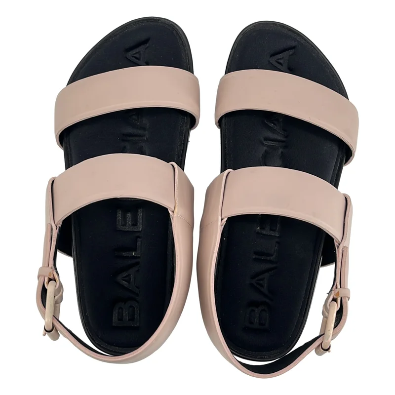 BALENCIAGA / バレンシアガ | レザー ストラップサンダル | 35 | レディース