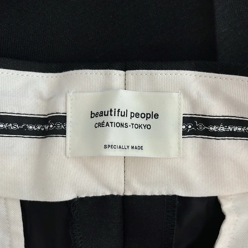 beautiful people / ビューティフルピープル | british surge three tuck peg top pants 3タック ペグトップパンツ | 36 | レディース