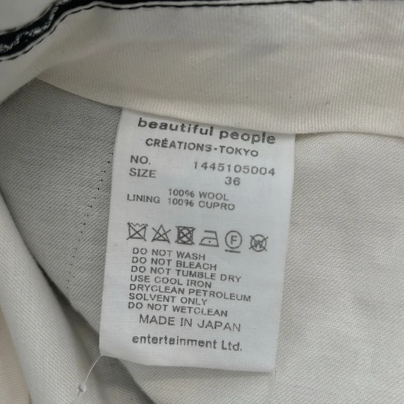 beautiful people / ビューティフルピープル | british surge three tuck peg top pants 3タック ペグトップパンツ | 36 | レディース