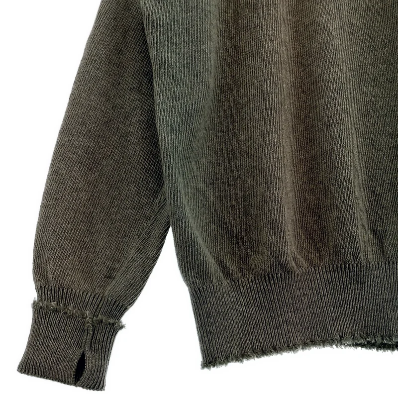 MAATEE&SONS / マーティー&サンズ | 強撚SHETLAND カシミヤ ウール プルオーバー ニット | 2 | メンズ