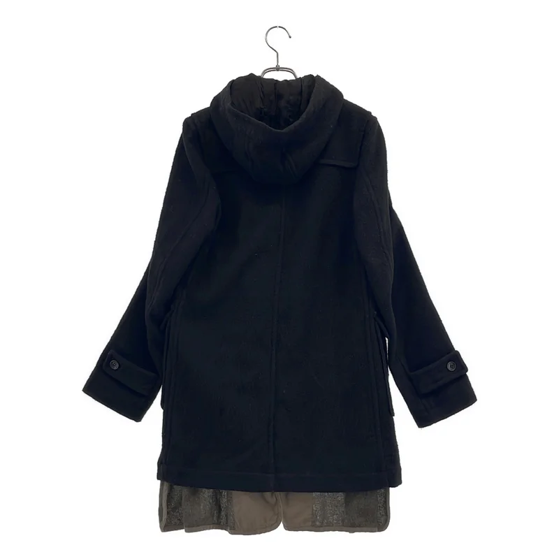 BLACK COMME des GARCONS / ブラックコムデギャルソン | 2014AW | ウール ライナードッキング ダッフルコート | S | レディース
