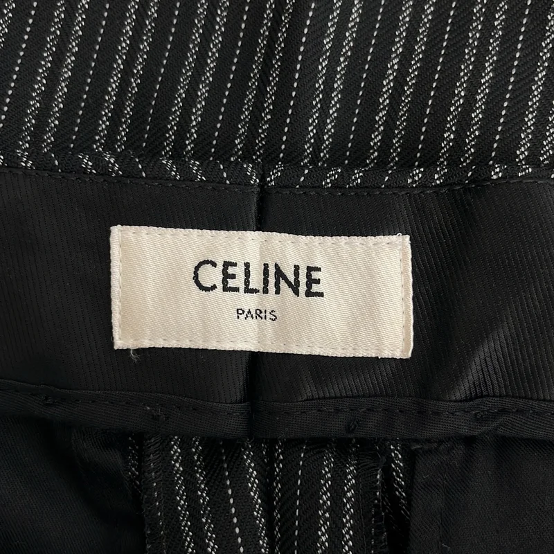 CELINE / セリーヌ | ウール ストライプ スラックス | 44 | メンズ