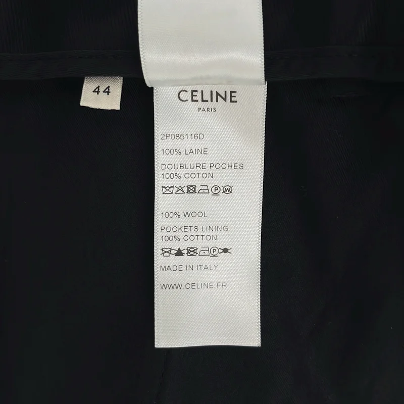 CELINE / セリーヌ | ウール ストライプ スラックス | 44 | メンズ