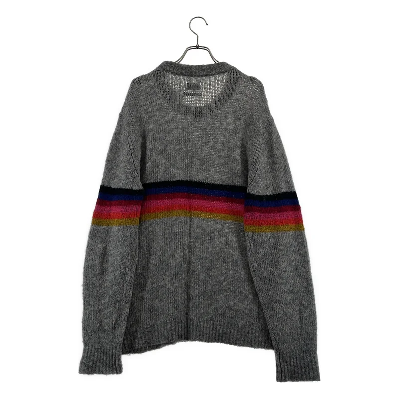DIESEL / ディーゼル | アルパカ混 ライン クルーネックニット |