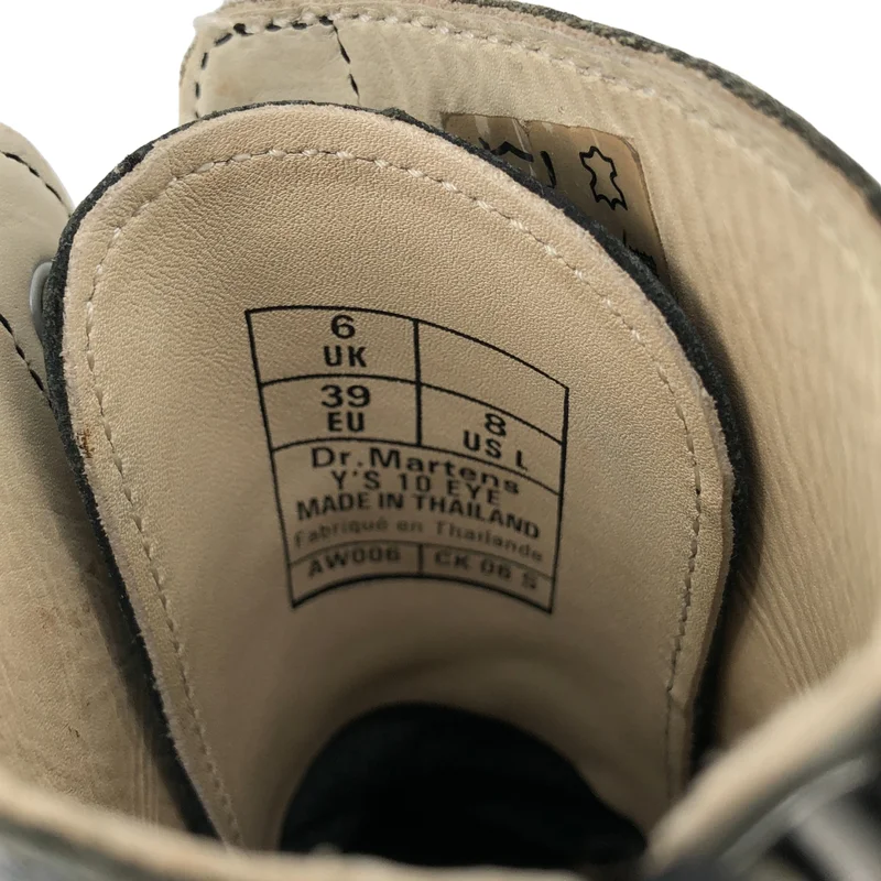 Y's / ワイズヨウジヤマモト | × Dr.Martens / 10 EYE 10ホール バックジップ ブーツ | 6 | メンズ