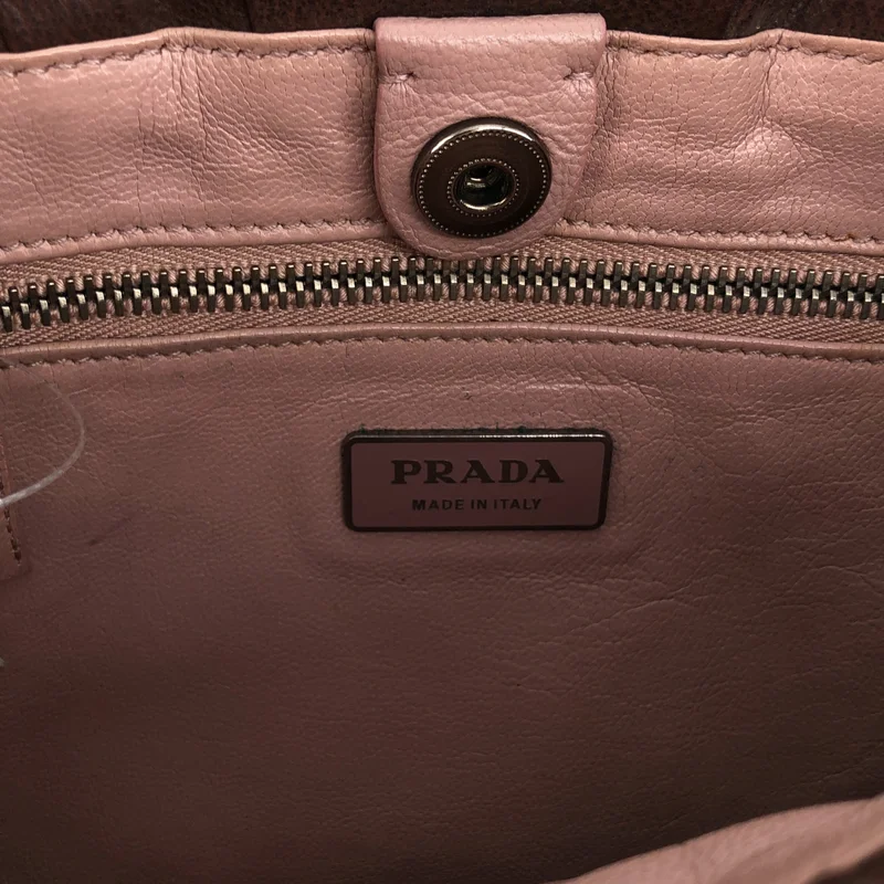 PRADA / プラダ | レザー ブルチャート ワンショルダーバッグ |