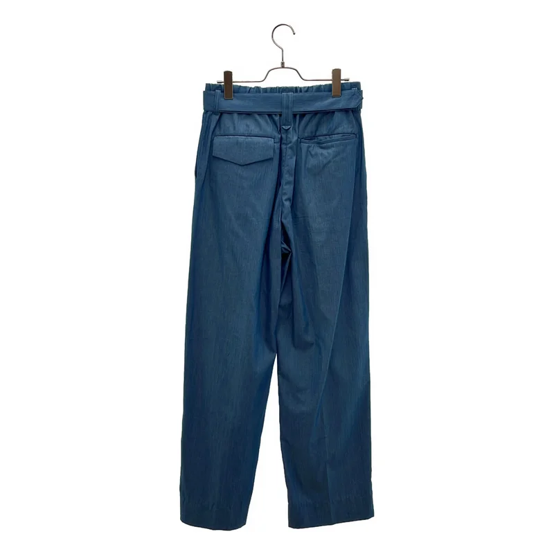 CULLNI / クルニ | Light Denim Pin Tuck Wide Pants with Long Belt パンツ | 2 | メンズ