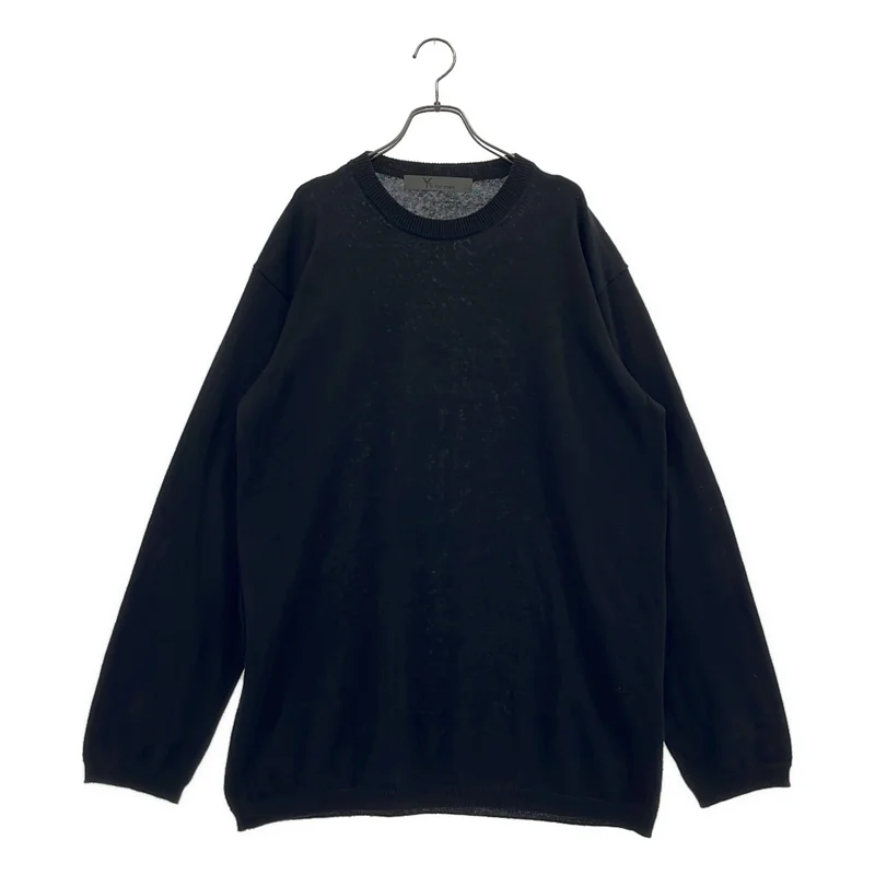 Y's for men / ワイズフォーメンヨウジヤマモト | 2024SS | 12G PLAIN STITCH ROUND-NECK LONG-SLEEVED KNIT コットン リネン プルオーバー ニット | 3 | メンズ