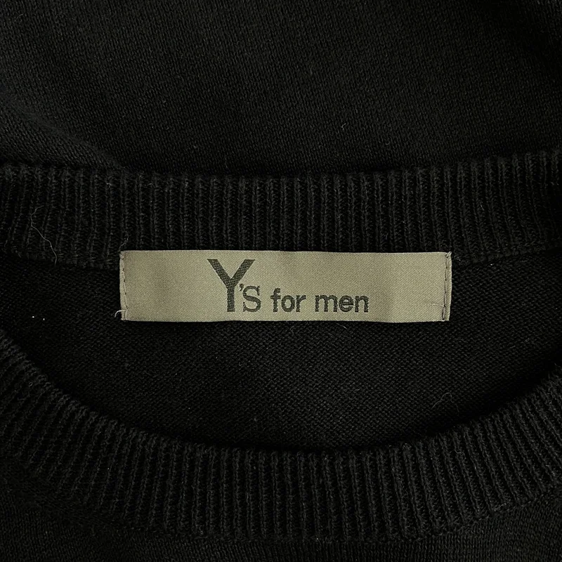 Y's for men / ワイズフォーメンヨウジヤマモト | 2024SS | 12G PLAIN STITCH ROUND-NECK LONG-SLEEVED KNIT コットン リネン プルオーバー ニット | 3 | メンズ