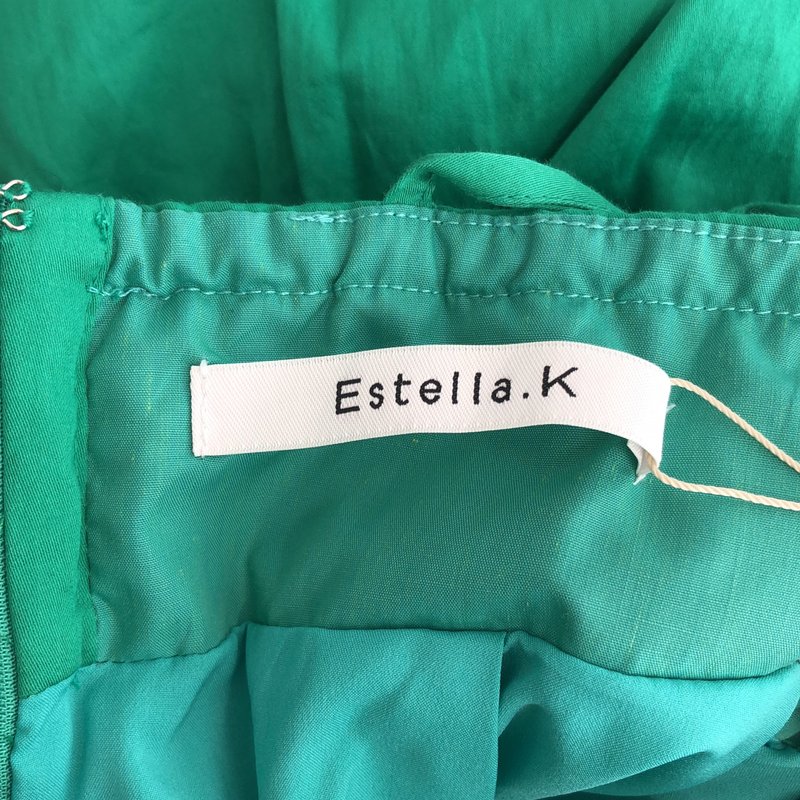 Estella.K / エステラケー | コットン サテン ベアタックドレス | F | レディース