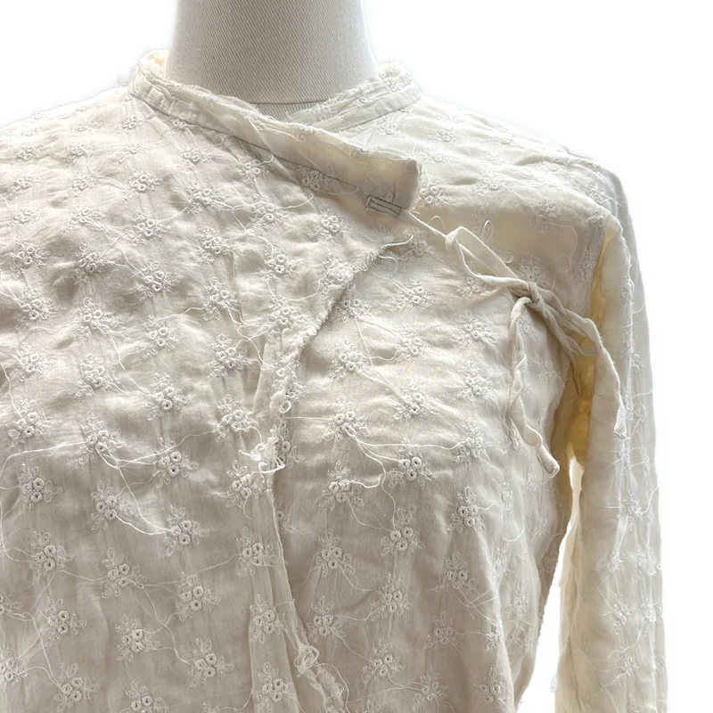 JUNYA WATANABE COMME des GARCONS / ジュンヤワタナベ | 2005SS | エンブロイダリー カシュクール ブラウス | S | レディース