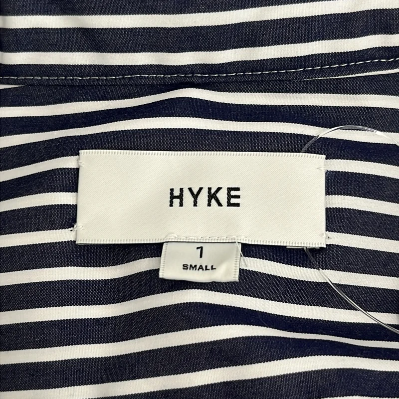 HYKE / ハイク | 異素材切替 ストライプ シャツワンピース | 1 | レディース