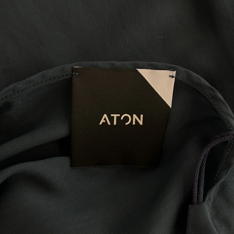 ATON / エイトン | キュプラ シルク ノースリーブワンピース | 2 | レディース