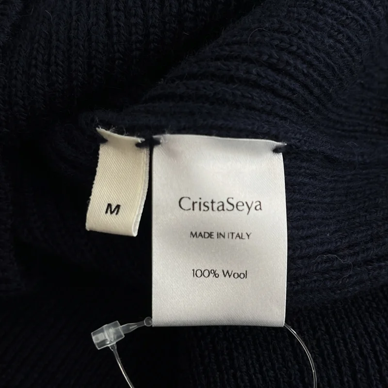 Cristaseya / クリスタセヤ | ウール クルーネックリブニット | M | メンズ