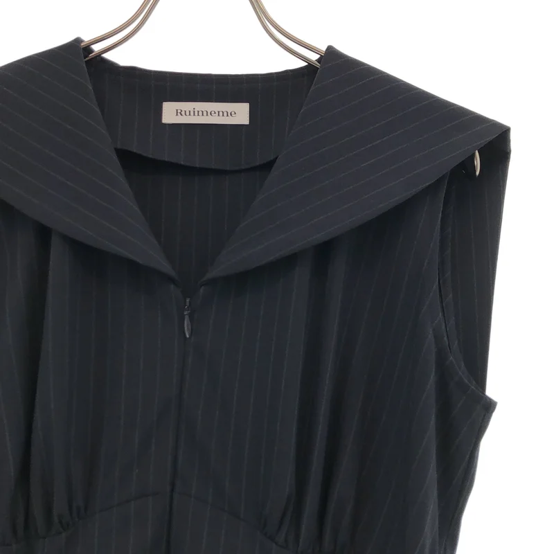 Ruimeme / ルイメーム | sailor collar dress ストライプ セーラーカラー ノースリーブ ワンピース | F | レディース