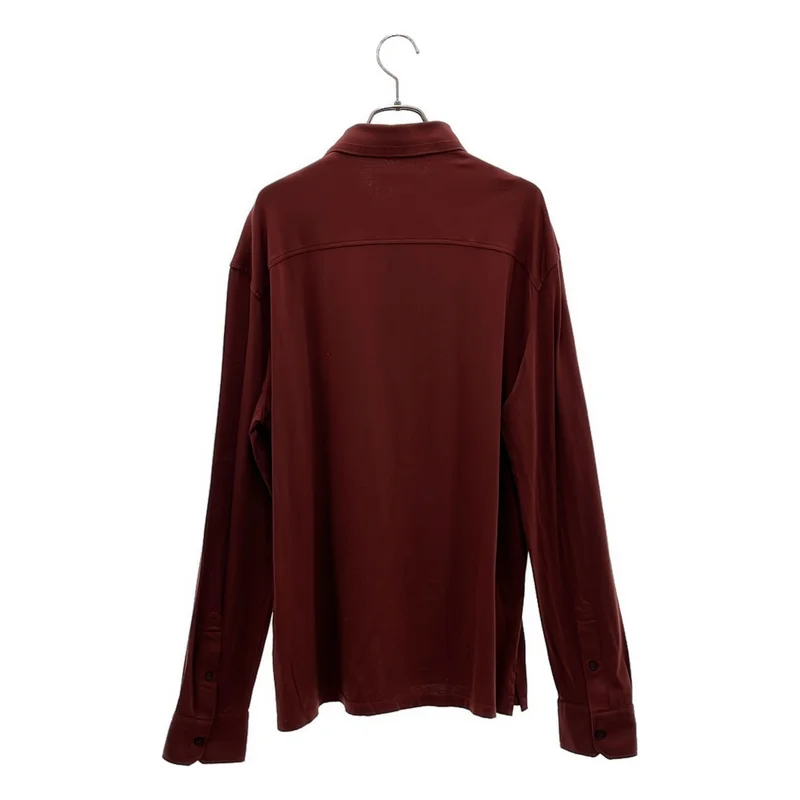 Ermenegildo Zegna / エルメネジルドゼニア | コットン ポロ ロングスリーブ シャツ | 50 | メンズ