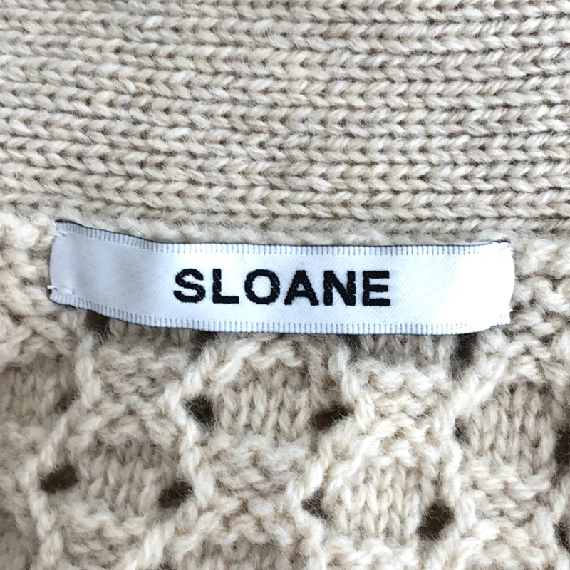 SLOANE / スローン | ウール ケーブルニット カーディガン | F | レディース