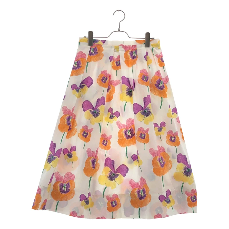 MARNI / マルニ | 2022SS | コットン フラワープリント タックスカート | 38 | レディース