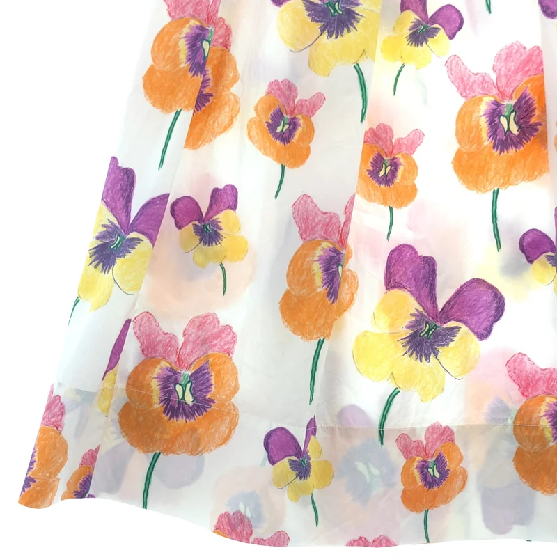 MARNI / マルニ | 2022SS | コットン フラワープリント タックスカート | 38 | レディース