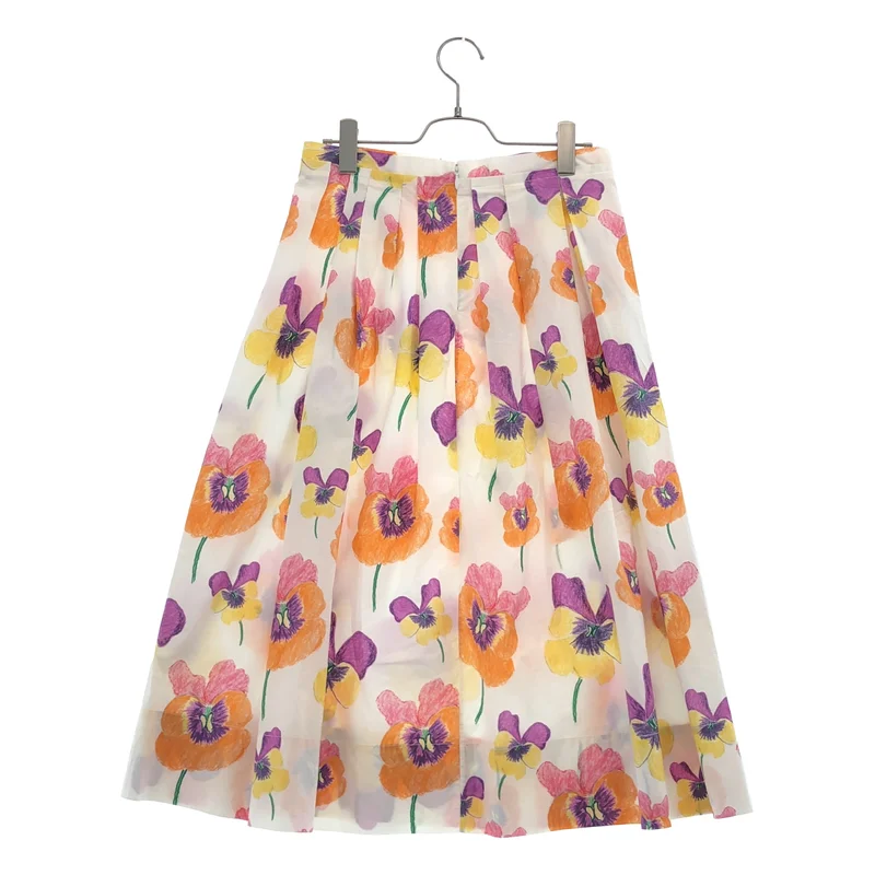 MARNI / マルニ | 2022SS | コットン フラワープリント タックスカート | 38 | レディース