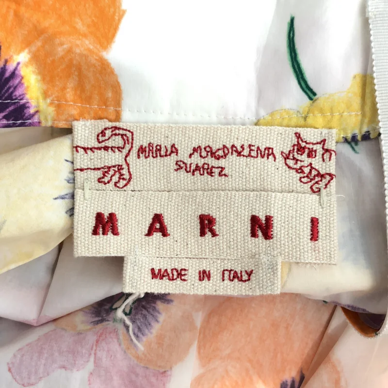 MARNI / マルニ | 2022SS | コットン フラワープリント タックスカート | 38 | レディース