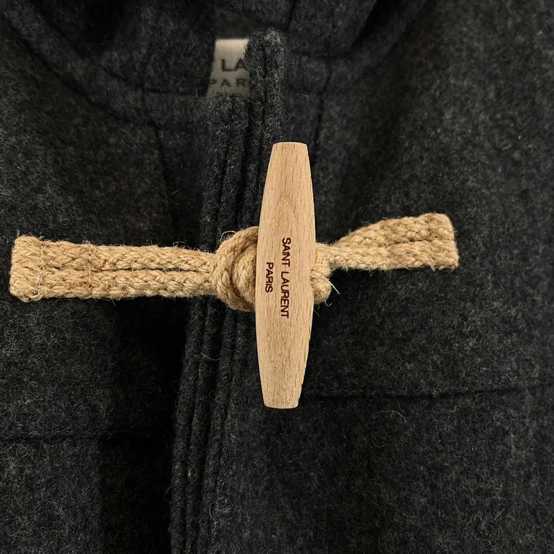 SAINT LAURENT PARIS / サンローランパリ | 2013 | ウール フーデッド トグルボタン ダッフルコート | 36 | レディース