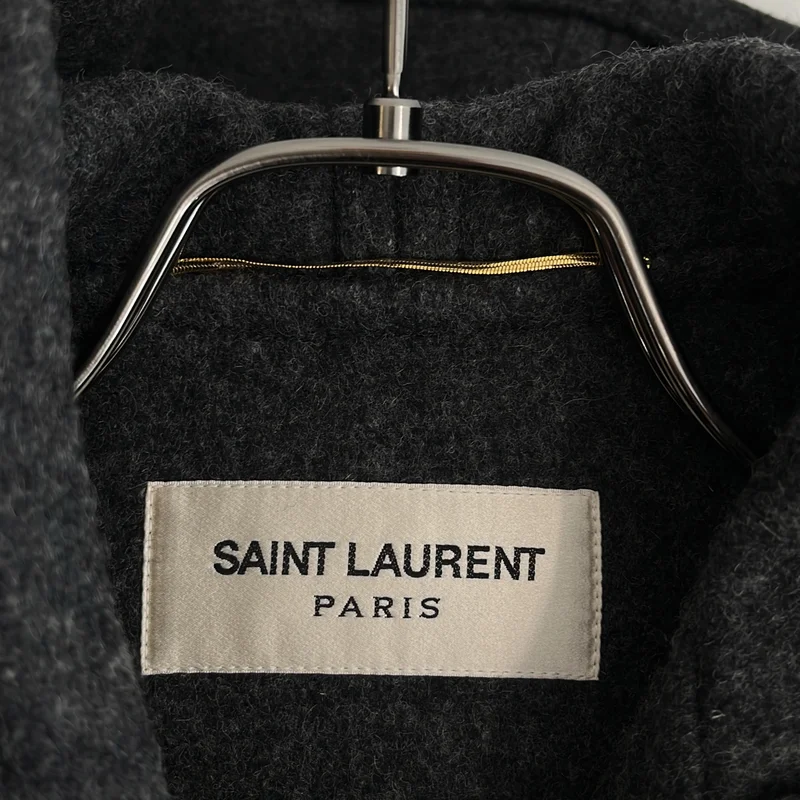 SAINT LAURENT PARIS / サンローランパリ | 2013 | ウール フーデッド トグルボタン ダッフルコート | 36 | レディース