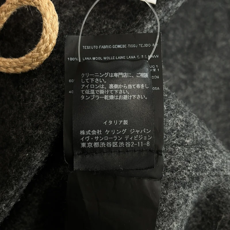 SAINT LAURENT PARIS / サンローランパリ | 2013 | ウール フーデッド トグルボタン ダッフルコート | 36 | レディース