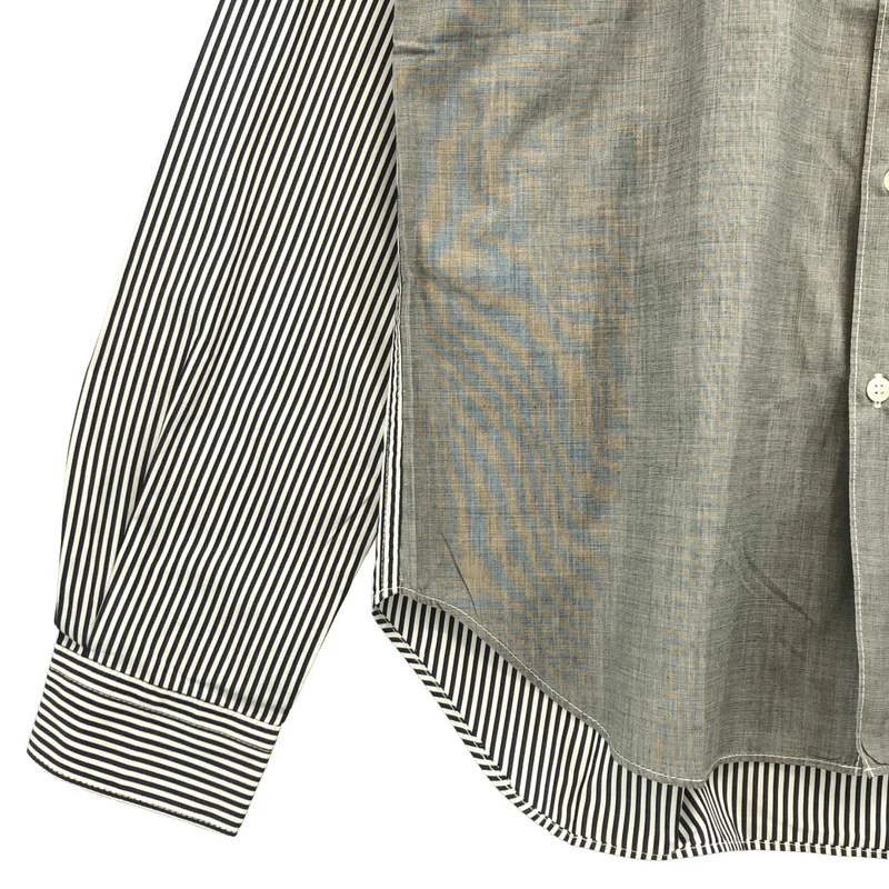 COMME des GARCONS HOMME / コムデギャルソンオム | 2010SS | コットン ストライプ切り替え シャツ | L | メンズ