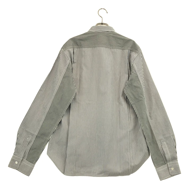 COMME des GARCONS HOMME / コムデギャルソンオム | 2010SS | コットン ストライプ切り替え シャツ | L | メンズ