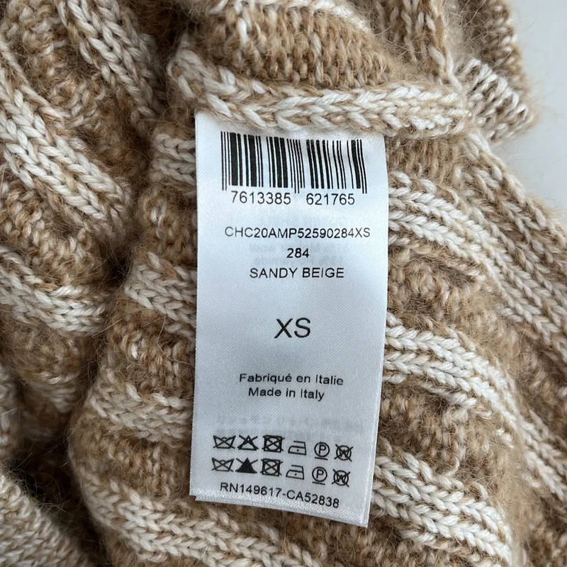 Chloe / クロエ | Woven wool knit jumper ケーブル ベスト | XS | レディース