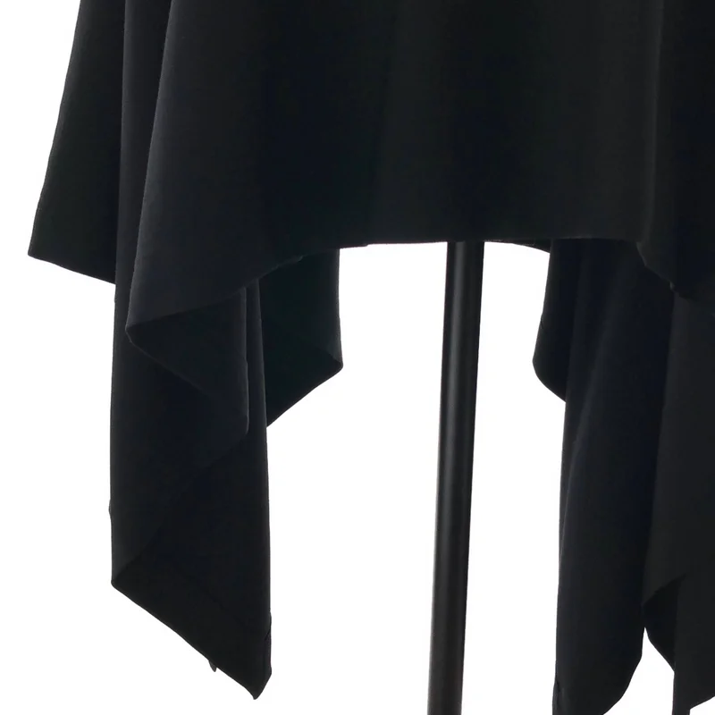【美品】  COMME des GARCONS HOMME DEUX / コムデギャルソンオムドゥ | 2023AW | ウールギャバ ケープマント | ブラック | メンズ COMME des GARCONS HOMME DEUX / コムデギャルソンオムドゥ | 2023AW