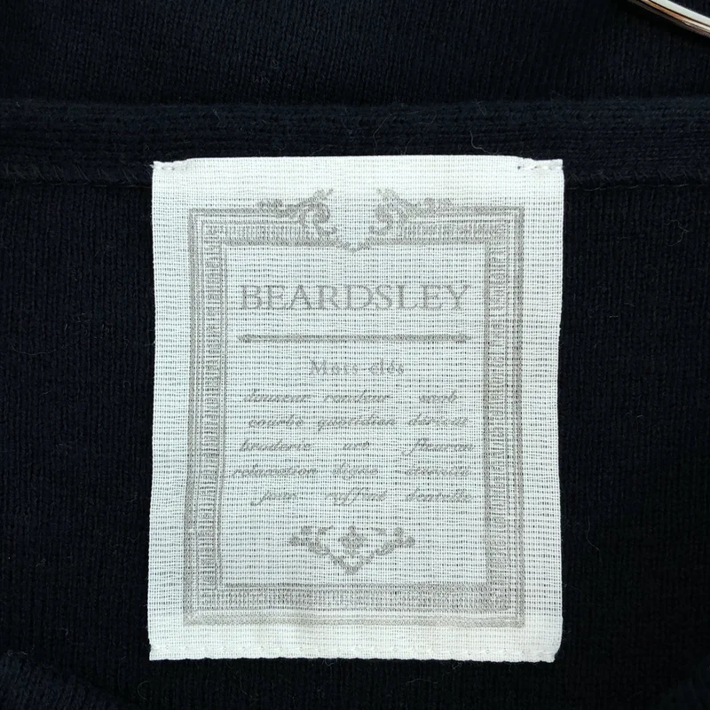 BEARDSLEY / ビアズリー | コットン ウール フリンジスリーブ クルーネックニット | F | レディース
