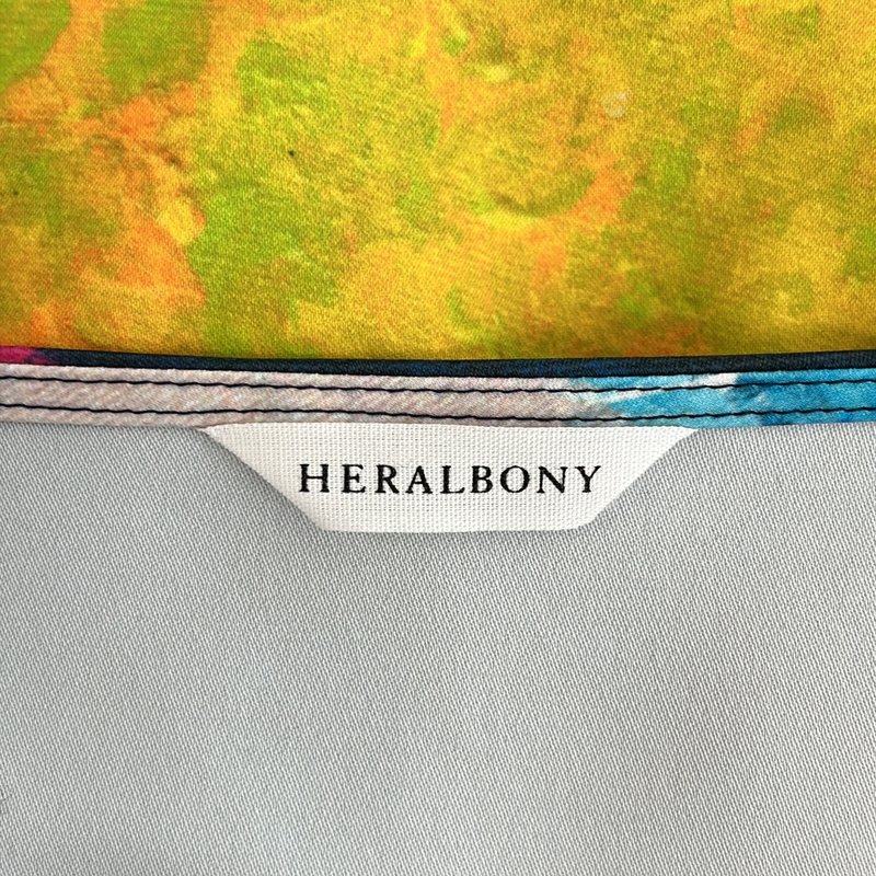 HERALBONY / ヘラルボニー | 総柄 ベルテッド ドレス ワンピース | F | レディース
