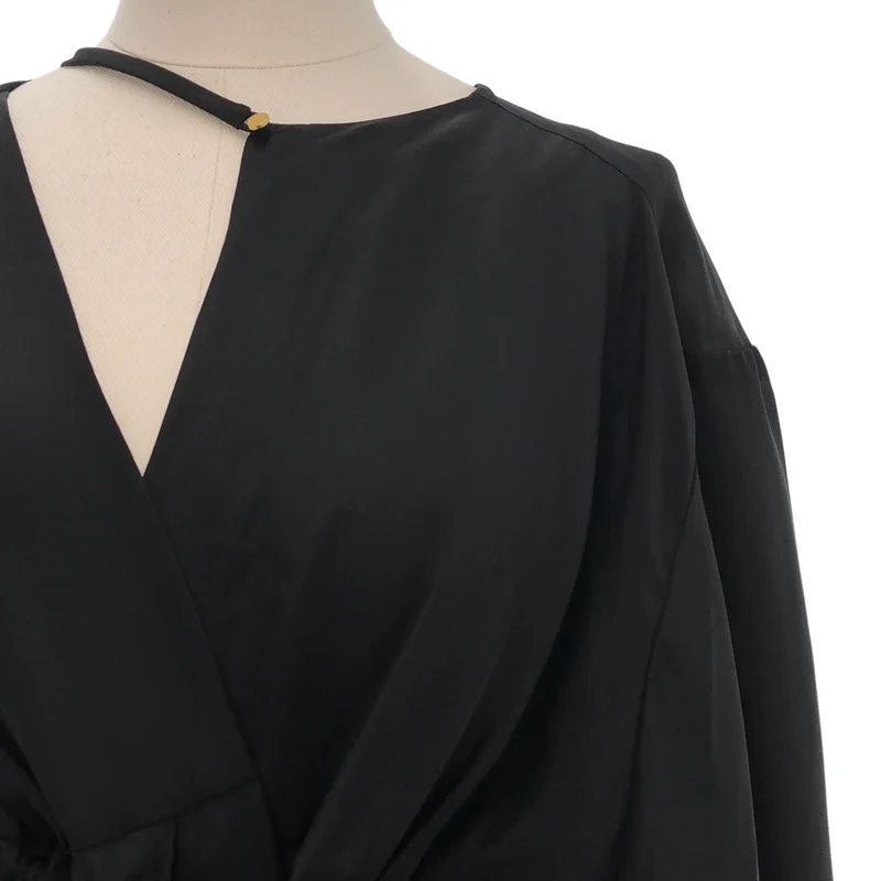 PHOTOCOPIEU / フォトコピュー | OKEEFFE / TIE WAIST DRESS シルク タイウエスト ワンピース | 36 | レディース