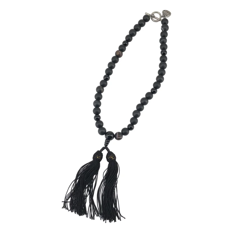 SOSHIOTSUKI / ソウシオオツキ | JUZU NECKLACE TASSEL 数珠 ネックレス | F | メンズ