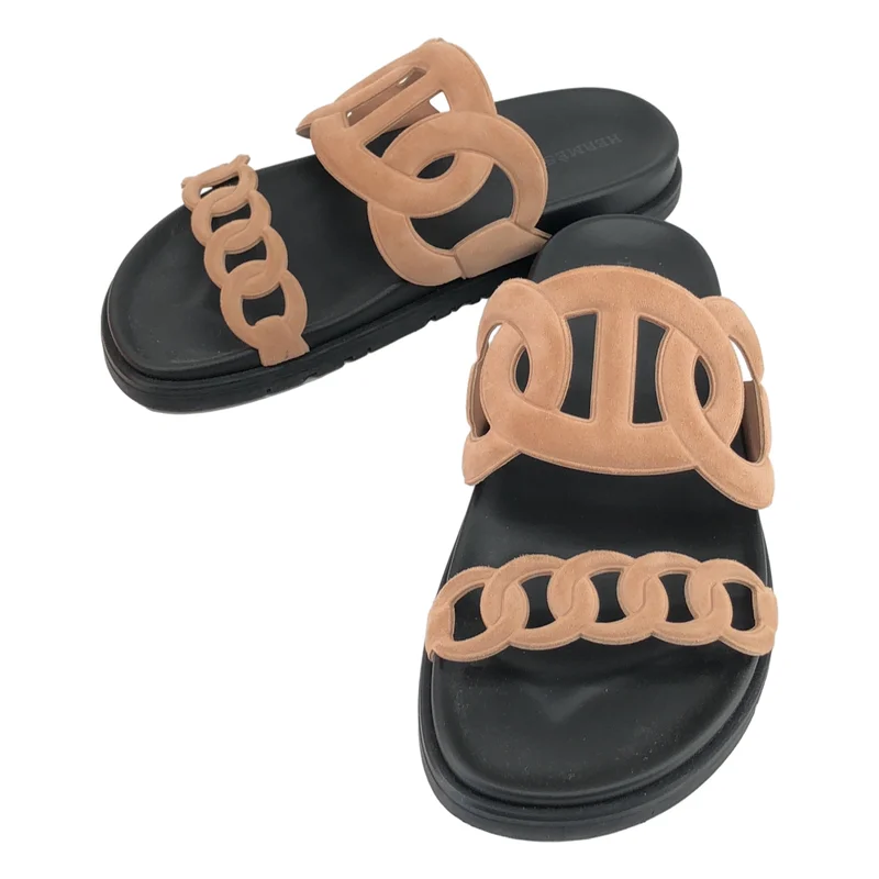 HERMES / エルメス | Extra Sandals エクストラ シェーヌダンクル サンダル | 37 | レディース