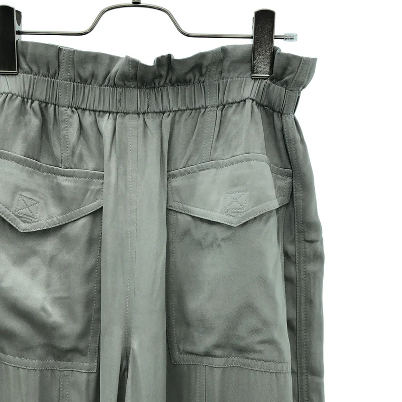 Ganni / ガニー | Washed Satin Pocket Pants サテン カーゴパンツ | 34 | レディース