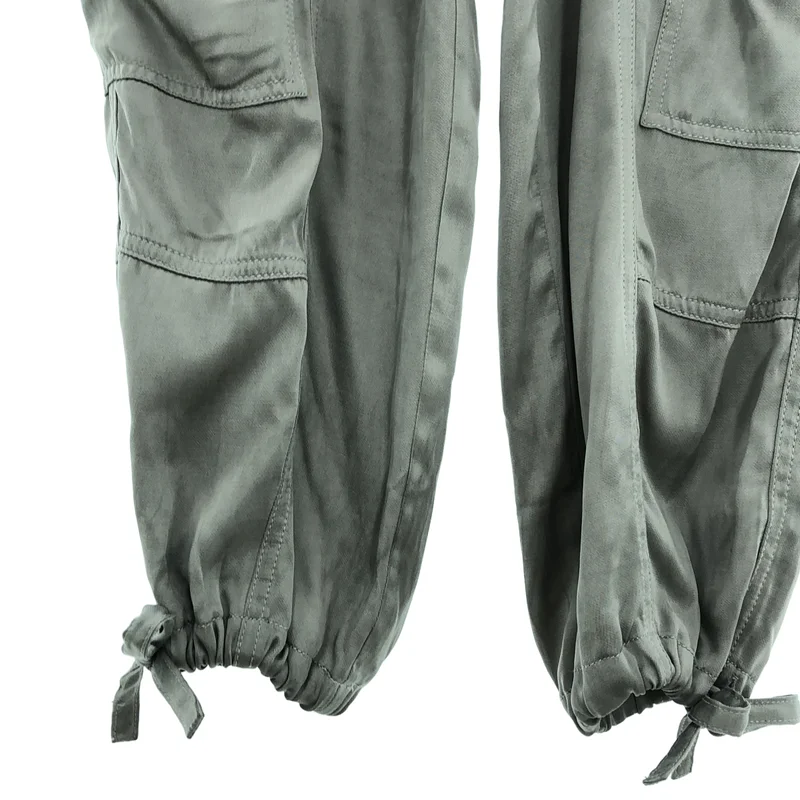 Ganni / ガニー | Washed Satin Pocket Pants サテン カーゴパンツ | 34 | レディース