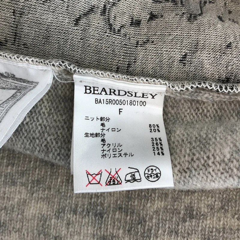 BEARDSLEY / ビアズリー | ウール パッチワーク ショートニット | F | レディース